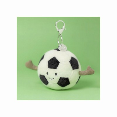 Jellycat Amuseables Sports Football Bag Charm New Zealand | PRQCZ6390